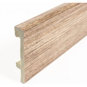 Zocalo Pvc Simil Madera Facetado 8,cm Acacia X 2,45ml