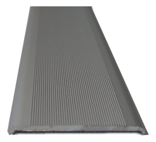 Varilla De Aluminio Plana Terminación Plata X 90cm
