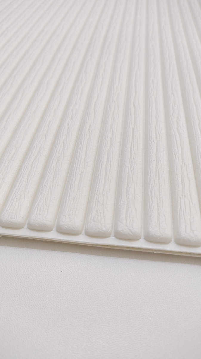 Placas 3d Vinilo Autoadhesivo Pared Acanalada 70x77 Cm - Imagen 4