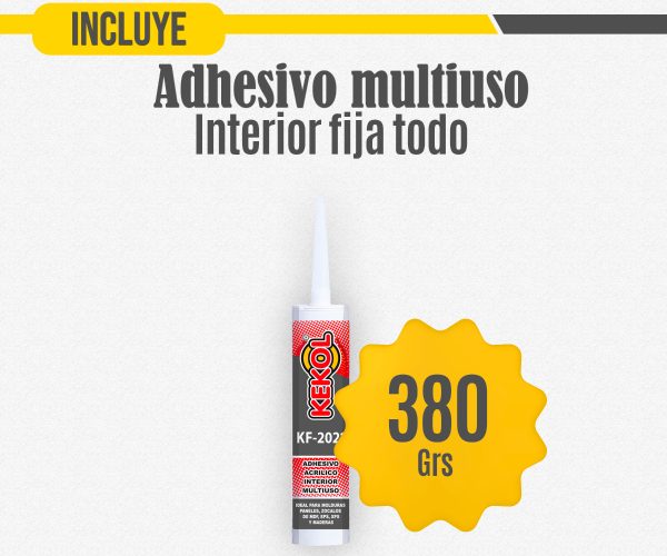 Pegamento En Cartucho Kekol Kf-2021 Color Blanco De 380 Gramos Viscoso No Tóxico - Imagen 2