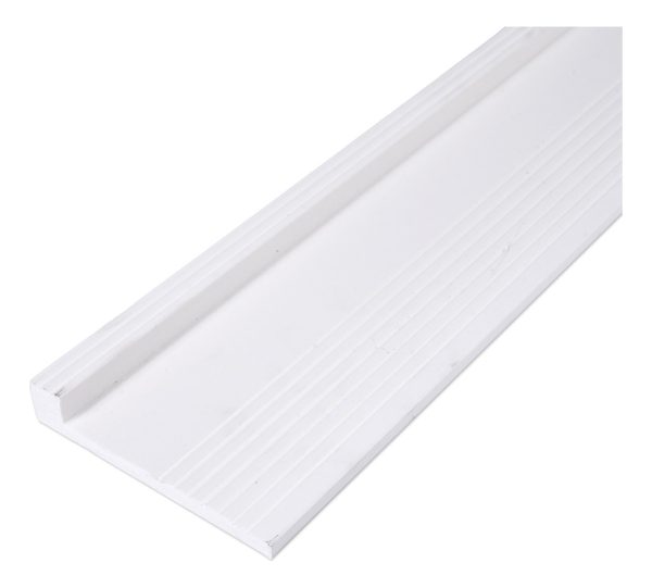 Tapa Zocalo Eps Pvc Blanco Recto 12cm Pasacable X 2,20ml - Imagen 4