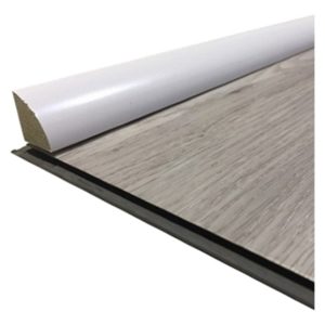 Cuarta Caña Pvc Blanca Contrazócalo Tira 2.20 Mts 15x15mm