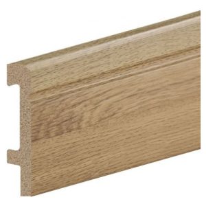 Zócalo Pvc Eurotec Facetado Simil Madera 8cm X 2.45 Mts