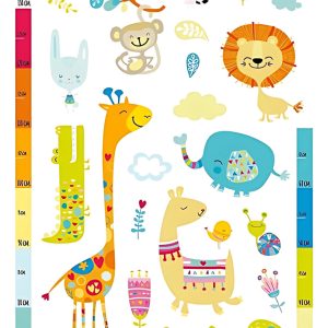 Wallsticker Autoadhesivo Muresco 16281 Zoo Medidor 50x70cm
