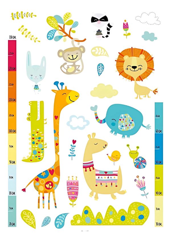Wallsticker Autoadhesivo Muresco 16281 Zoo Medidor 50x70cm