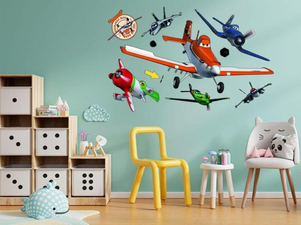 Wallsticker Autoadhesivo Muresco 15871 Aviones 32,5x50cm
