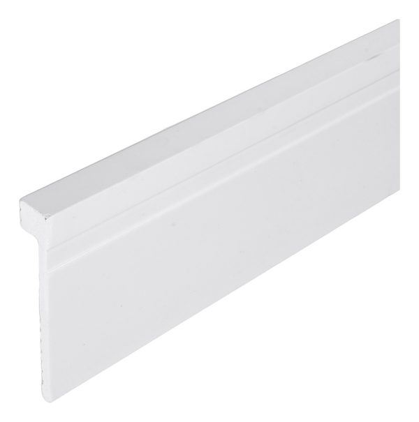 Tapa Zocalo Eps Pvc Blanco Recto 12cm Pasacable X 2,20ml - Imagen 2