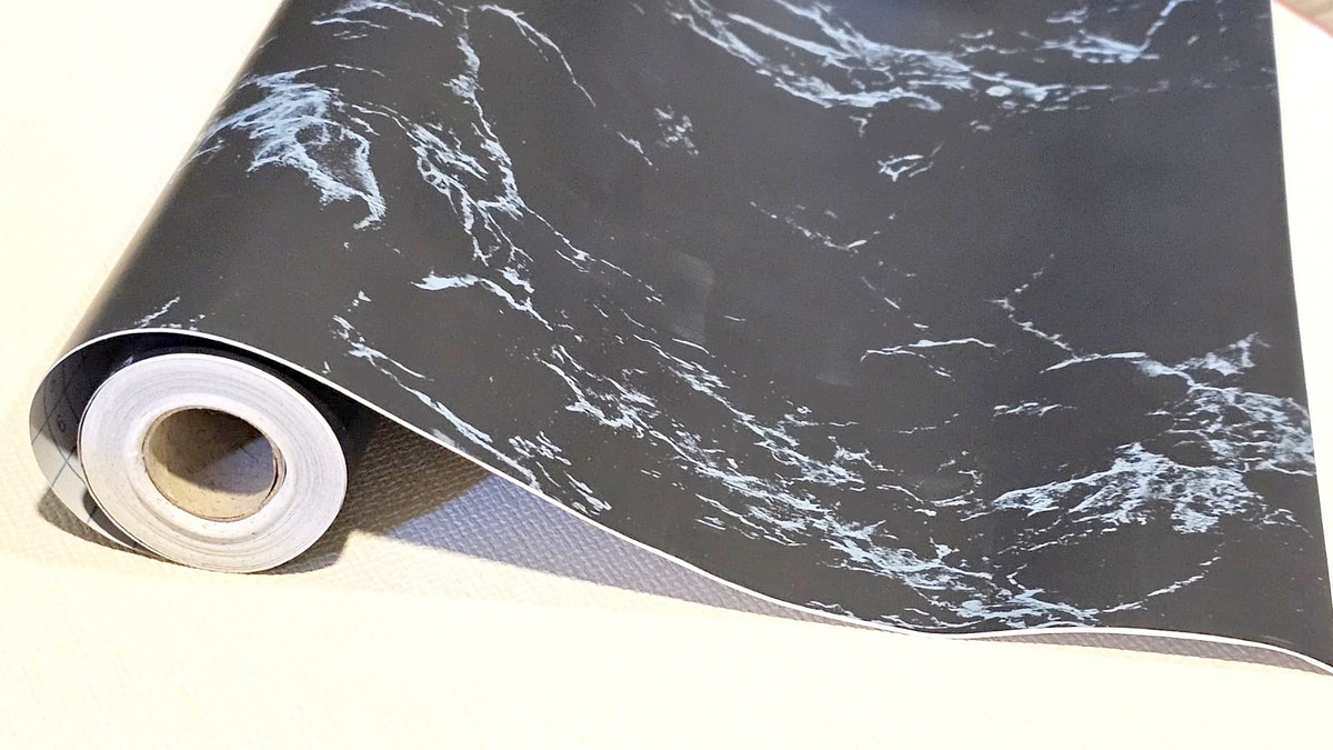 Vinilo Autoadhesivo Pvc Marmol X10m Color Imperial - Imagen 3