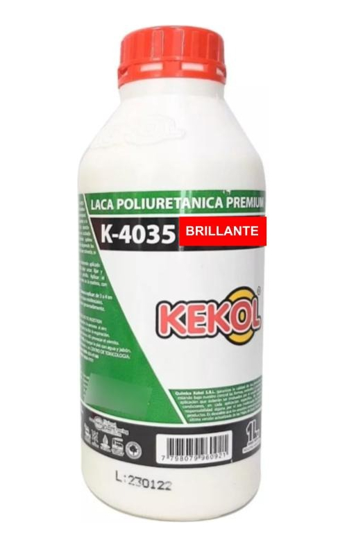 Hidrolaca Poliuretanica Para Madera Kekol K4035 X 1 Litro Acabado Brillante