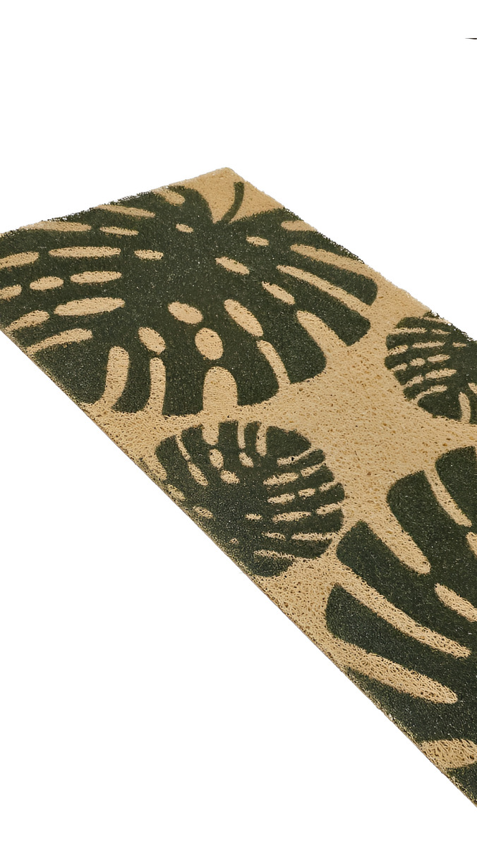 Felpudo Dib Confort Matcha Hojas 30x70 Cm Pvc Entrada - Imagen 3
