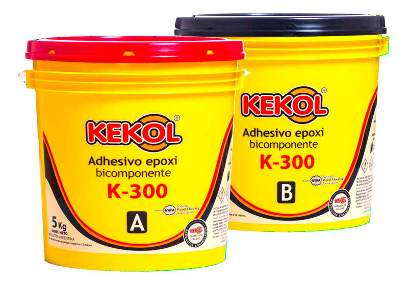 Adhesivo Epoxi Bicomponente Kekol Piso Madera K-300 10kg