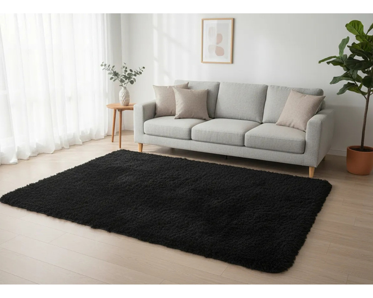 Alfombra Soft Bengali Dib Carpeta 0,80x1,20 Mts Negro - Imagen 2