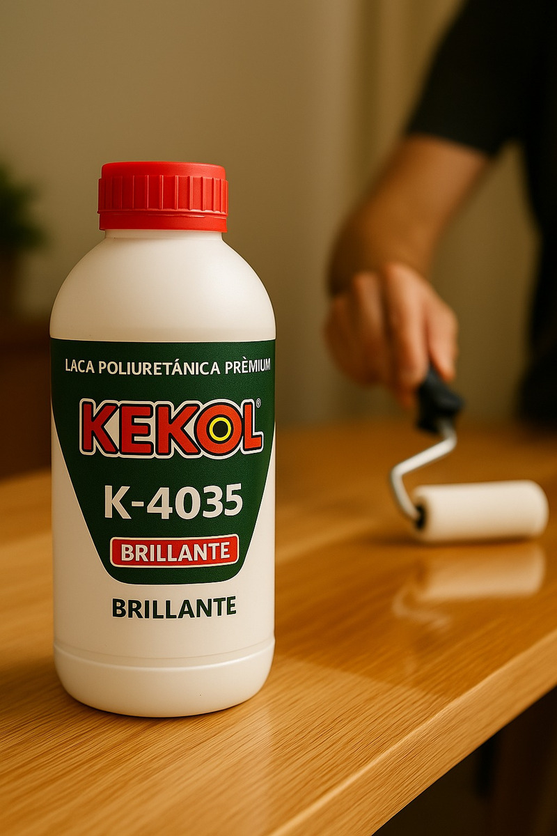 Hidrolaca Poliuretanica Para Madera Kekol K4035 X 1 Litro Acabado Brillante - Imagen 2