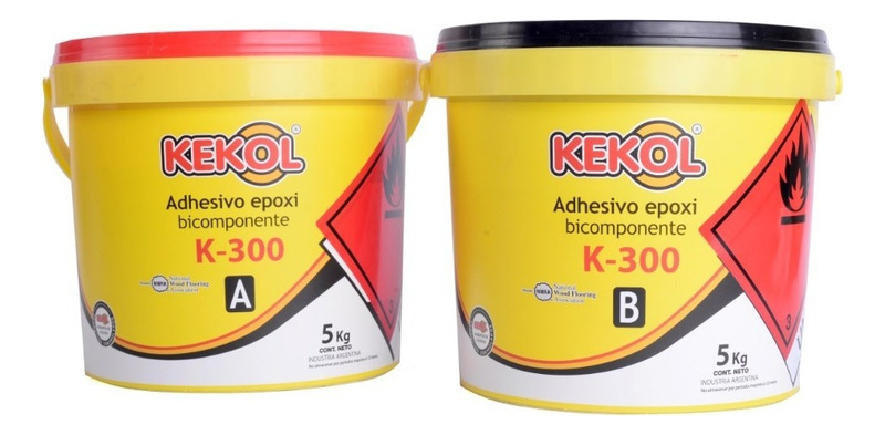 Adhesivo Epoxi Bicomponente Kekol Piso Madera K-300 10kg - Imagen 3