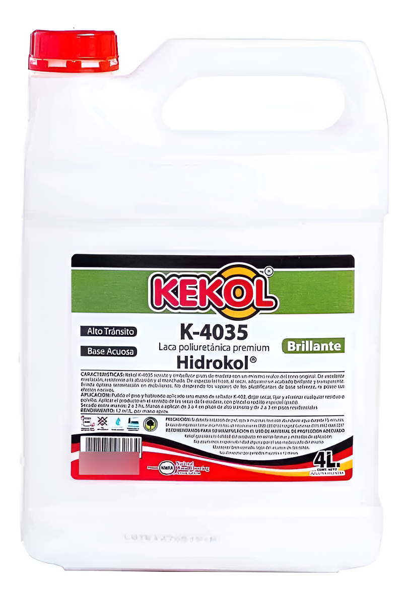 Hidrolaca Acuosa Kekol K-4035 Madera Plastificante X 4lt