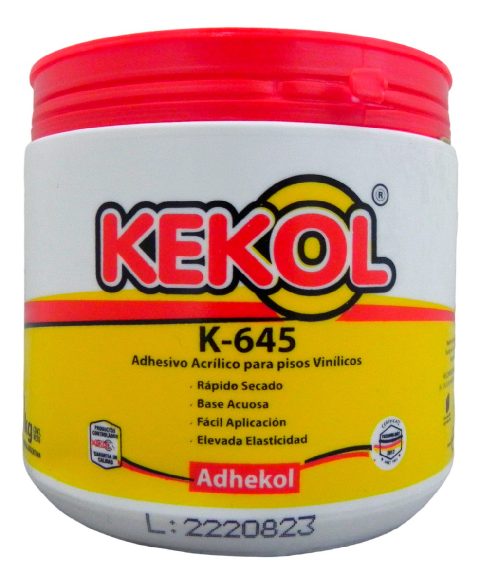 Adhesivo Acrílico Para Piso Vinílico K-645 Color Beige Kekol 1 Kg