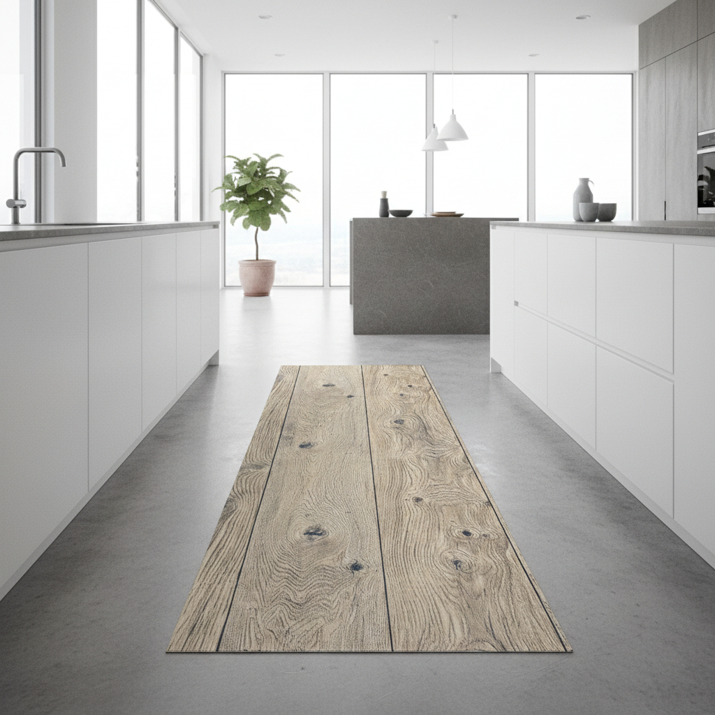 Alfombra Vinílica Pvc Rambla 0,50x2 Mts Cocina Galeria