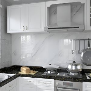 Vinilo Simil Marmol Autoadhesivo 5mts X 60cm Color Blanco