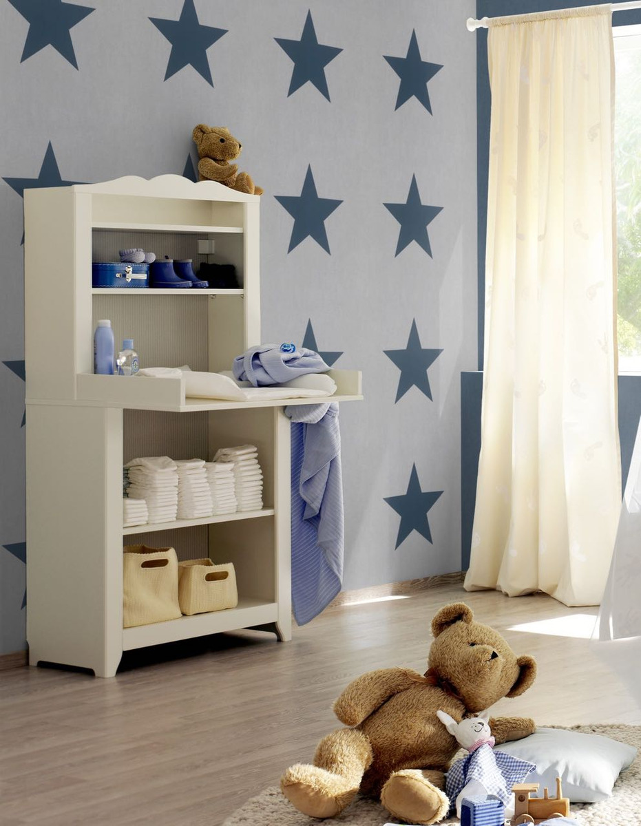 Papel Importado Rasch Kids & Teens 248104 Estrella Azul - Imagen 2