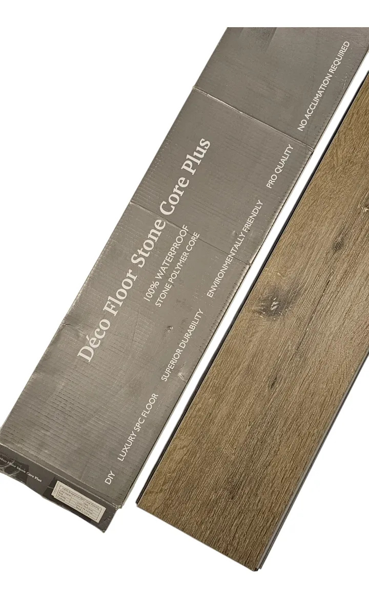 Piso Vinílico Deco Floor Stone Core Plus Spc Simil Madera - Imagen 6