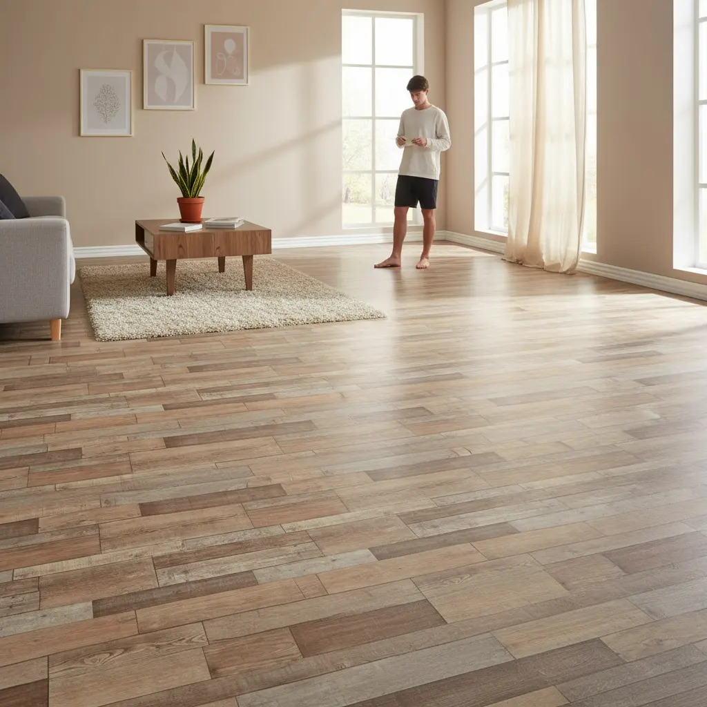 Piso Vinilico En Rollo Simil Madera Pvc Glorian X M2