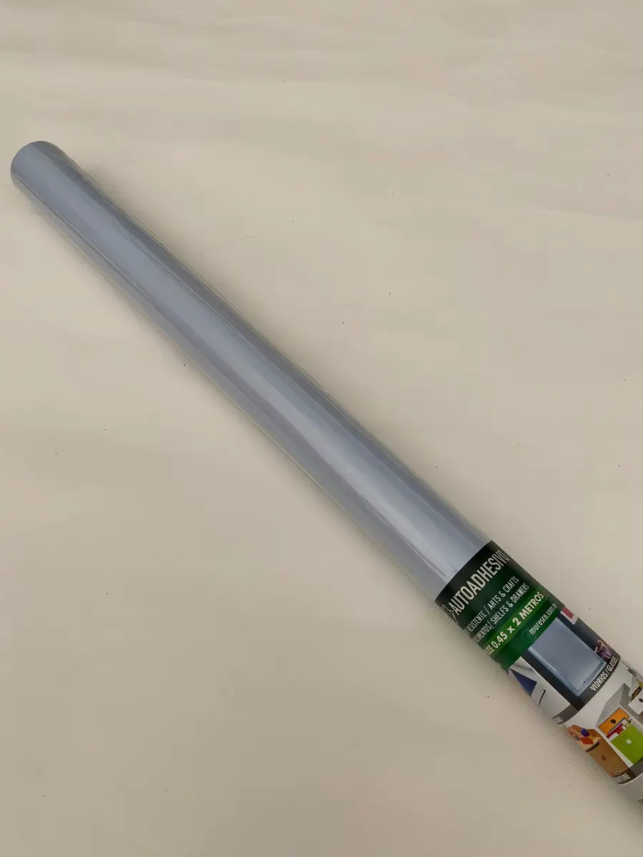 Vinilo Autoadhesivo Muresco Rollo 10m Celeste Pastel Para Paredes - Imagen 2